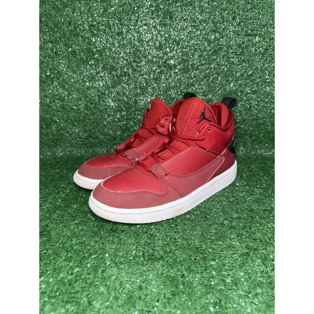 Air Jordan Fadeaway GS Boys Size 4.5Y Red Basketball‎ Shoes Sneakers AO1331-600